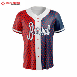 Ropa deportiva de béisbol y sóftbol personalizada para hombre, camisetas de manga corta de poliéster de alta calidad, camisetas de sublimación transpirables de talla grande - Product Image 2