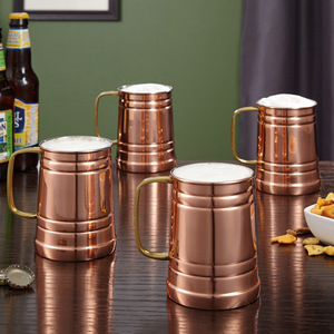 Set of 4 Pcs <b>Copper</b> Mug for Home <b>Kitchen</b> Drinking Use - Product Image 1