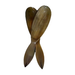 Cubertería de cuerno Natural para restaurante, nuevo diseño elegante, cuerno de buey Natural y búfalos, vajilla, cuchara para servir - Product Image 5
