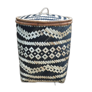 Panier de rangement en bambou naturel 100% de taille personnalisée Solution de stockage à domicile - Product Image 4