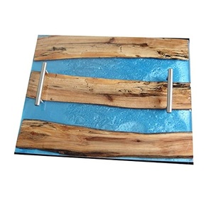 Plateau de service en bois et résine époxy de meilleure qualité pour collation fromage bonbons café thé bas prix meilleure vente à bas prix - Product Image 6