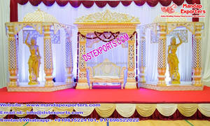Nuevo Mandap para Bodas en el Estilo Rajmahal, Impresionante Decoración para Recepciones de Boda en el Reino Unido - Product Image 4