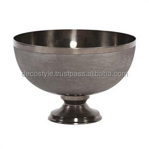 ชามขาตั้งโลหะสีดำควันพื้นผิว - Product Image 1