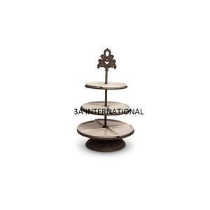 Support à gâteau artisanal en aluminium avec couvercle en verre pour mariage, anniversaire, fête, décoration de gâteau en aluminium - Product Image 5