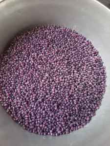 Venta al por mayor hecho a mano DIY color rojo cuadrado en forma de arco iris brillante acabado cuentas de vidrio - Product Image 5