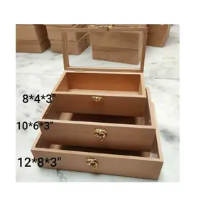 带抛光的木盒优质产品热销用于餐桌的手工制作的优质木盒，以最佳抛光