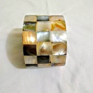 Madre perla servilletero anillo cena Mesa decorar forma cuadrada madre de perla servilletero anillo - Product Image 5