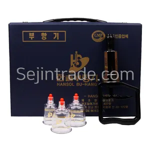 Set di coppettazione HANSOL (17 tazze) Set di coppettazione sottovuoto sterilizzato di alta qualità in plastica Set 1 scatola di apparecchi di medicina cinese
