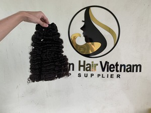 Extensiones de cabello humano brasileño 100% de alta calidad, cabello de trama de Color Natural ondulado profundo, venta al por mayor - Product Image 6