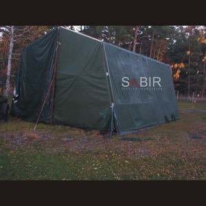 Tienda de campaña de lona verde de invierno al aire libre al por mayor con estructura de hierro de almacenamiento de almacén de marco de acero impermeable - Product Image 2