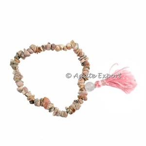 Pulseras de Cristal de Ágata y Piedras de Estrás - Product Image 1
