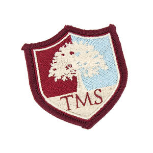 Badges brodés à coudre pour blazer avec fils de bullion, design 3D, sans nickel, service OEM - Product Image 1