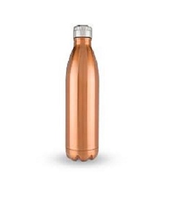 Pure Copper <b>Water</b> Bottle with Advanced Leak Proof Protection and Joint Less Ayurveda and Yoga Health Benefits - Product Image 1