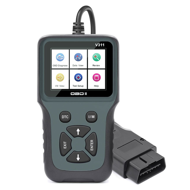 Digital CAN OBD II / EOBD Automobile Car Vehicle Diagnostic Tool Fault Code Reader with 8 Languages