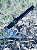 Hache Viking artisanale personnalisée, hache de survie tactique pour le camping, acier 5160, dureté 58-60, marque MDM, 18 pouces, cadeau de Noël