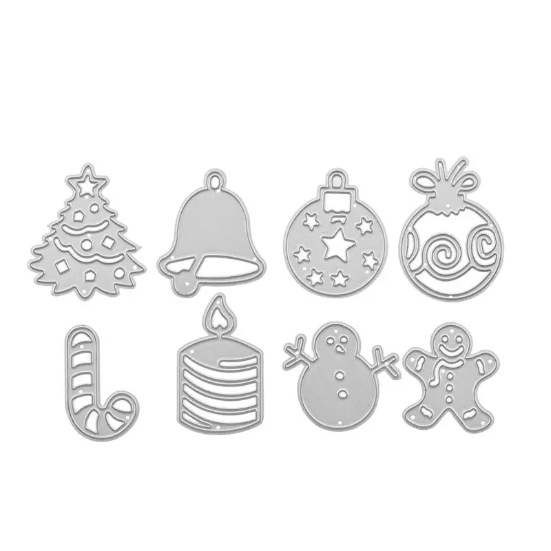 Piccoli regali ornamento natalizio in metallo fustellato personalizzato