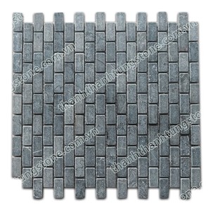 Haute qualité Vietnam naturel Bluestone marbre mosaïque Design moderne pour revêtement mural extérieur décoration de sol prix compétitif - Product Image 3