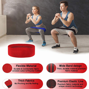 Tissu épais de qualité supérieure, bande de résistance pour la gymnastique, les exercices de Fitness, couleur rouge, 1 pièce - Product Image 6