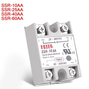 AC-AC Single Phase Solid State Relay 10A 25A 40A 60A <span class=keywords><strong>SSR</strong></span> โมดูล <span class=keywords><strong>SSR</strong></span> 10AA 25AA 40AA <span class=keywords><strong>60AA</strong></span> 80-250V AC 220V ถึง24-380V - Product Image 2