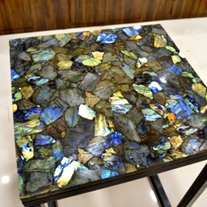 หินลาบราดอไรต์ธรรมชาติทรงสี่เหลี่ยมขัดเงาสำหรับปูพื้นหรือทำโต๊ะ |   ผู้จัดจำหน่ายคริสตัลบำบัดแบบขายส่ง - Product Image 1