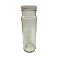 Bouteille d'eau en verre minimaliste 250 ml pour jus, boissons, lait (Origine TW)