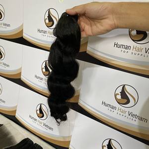 Máquina de doble trama de onda corporal, cabello natural, no químico, color 1B, cutícula, alineación, 8-34 pulgadas - Product Image 4