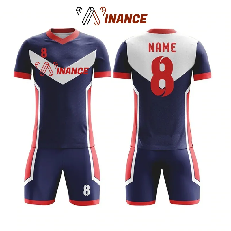 Custom name, nummer, farbe und design jersey fußball uniform für jede fußball team