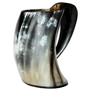 Tasse en corne artisanale Style Viking chope de bière naturelle avec finition lisse tasse en corne haute vente tasse en forme de boeuf/buffle tasses en forme de chope - Product Image 2