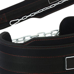 <b>Heavy</b> <b>Duty</b> Comfortable Weightlifting Dip steel <b>chain</b> Belt for Dips and Pull Ups dipping belt With Neoprene Padding - Product Image 4