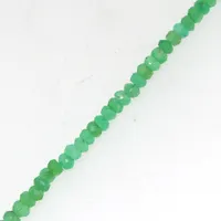 Putaran Chrysoprase Bead 4MM 100% Batu Alam DIY Membuat Perhiasan Buatan Tangan Untai Beads Rondelle Faset Hijau Chrysoprase Beads