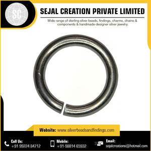 Collar de cuentas de Rosario de plata esterlina más vendido, anillos de salto chapados para fabricación de joyas a precio mayorista - Product Image 4