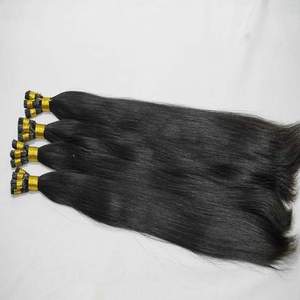 Raw Straight Indian Wavy I Tips Long Laid I Tips Nano Rings U Tips Extension de cheveux permanente - Product Image 3
