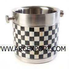 Cubo de hielo galvanizado, decoración clásica barata, diseñador, decoración navideña para bodas y fiestas, diseño elegante, cubo de hielo, Color gris - Product Image 2