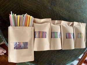 <b>Straw</b> Rice Natural Biodegradable Pasta <b>Drinking</b> <b>Straw</b> Colorful Corn Agave Material Rice <b>Straw</b> No Plastic <b>for</b> Green Environment - Product Image 3