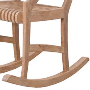 Espectacular mecedora de madera maciza de teca Bristol, comedor moderno para adultos, jardín, Patio, playa, eventos, parque, Villa, muebles - Product Image 3