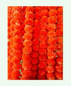 5 Fit Oranje Gezwollen Kunstmatige Goudsbloem Bloemen Krans