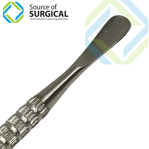Pousse-cuticules et éliminateur de callosités professionnel de haute qualité en acier inoxydable double extrémité pour soins des pieds - Product Image 3