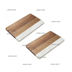 Lot de 3 planches à découper pour légumes de différentes tailles Planche à découper pour fruits en bois et en marbre de qualité supérieure pour usage domestique - Product Image 6
