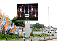 Écran LED couleur plein format PARYA personnalisé pour extérieur, pas de pixel de 10 mm, écran LCD en aluminium, applications publicitaires vidéo TV