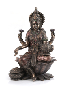 Statue de l'anime Laxmi en résine naturelle, Statue de déesse, indien, Figurine Idol, décoration, Fengshui, cadeau, art artisanal - Product Image 1