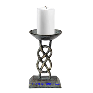 Portavelas y Metal de aluminio para el hogar Oficina Sala de estar Jardín interior Comedor Centro de mesa Decoración 6x4x10 pulgadas - Product Image 1