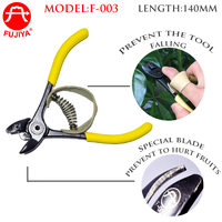 Outil de taille industriel supérieur pour couper les tiges de fruits, lame en acier allié à haute teneur en carbone de 140 mm, poignée en plastique souple