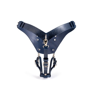 BDSM Da Lingerie Set, Đen, Submissive, Áo Ngực Và Cực Khoái Belt, Bondage Khai Thác TEY-0096 - Product Image 3