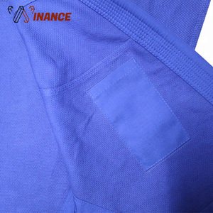 Jiu jitsu gi — gabarit personnalisé, couleur bleue, avec votre propre logo de marque - Product Image 5