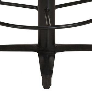 Tabouret de Bar Pivotant Moderne Siège en Bois Massif Structure en Fer pour la Maison Salon Salle à Manger Cuisine Café Pub Design pour Hôtel - Product Image 5