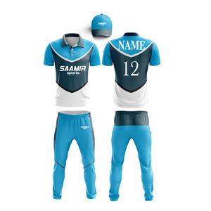 Uniforme de grillo sublimado, camiseta y pantalón con diseño personalizado y logo, azul - Product Image 6