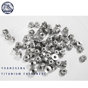 <span class=keywords><strong>DIN6926</strong></span> Gr2 Gr5 M4 M5 M6 Titanium <span class=keywords><strong>Hex</strong></span> Mặt Bích Nylon Insert Khóa Các Loại Hạt - Product Image 3