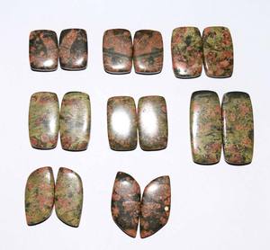 Double paire de pierres précieuses pour la fabrication de bijoux, Mookite naturel, nouvelle collection de cabochons, taille libre, pour bricolage, vente en gros - Product Image 3