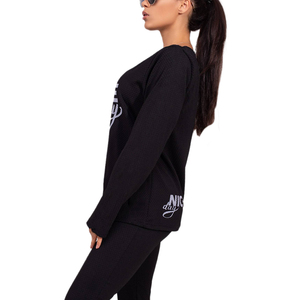 Conjuntos deportivos casuales al por mayor para mujer, con cremallera y diseño de empalme, personalizados, de 2 piezas. - Product Image 4