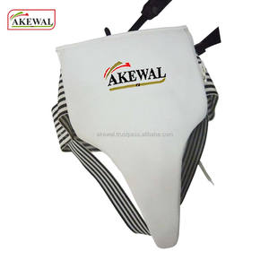 Protector Inguinal AKEWAL de Calidad Profesional Hecho de Cuero Vacuno Color Blanco para MMA, Kick Boxing, Muay Thai - Product Image 3